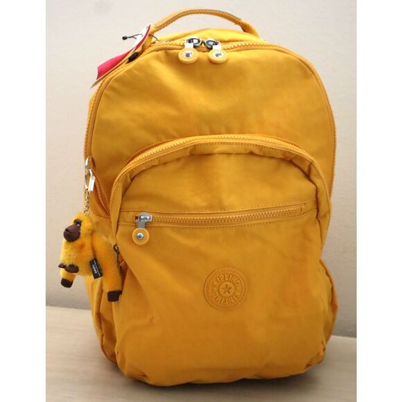 Kipling KI1206-7EB Women's Spicy Gold/Yellow 15" Laptop Seoul Backpack - Picture 1 of 10